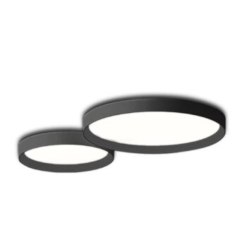 Vibia Up – jednoduché stropné LED svetlo grafitové