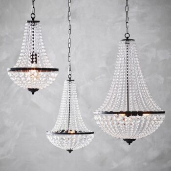 Visiaci luster Gränsö, čierna, IP20, Ø 30 cm