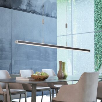 Vitan LED závesné svietidlo, pieskovo čierna, dĺžka 115 cm, 2 svetlá, CCT