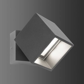 Vonkajšie nástenné LED 5002, pohyblivé, grafit