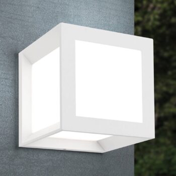 Vonkajšie nástenné svetlo Henry 16x16x16 cm biela