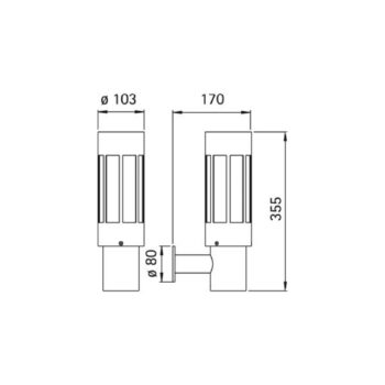 Vonkajšie nástenné svietidlo 471