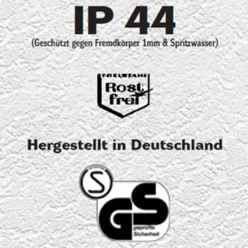 Vonkajšie nástenné svietidlo Aqua Rain, nerezová oceľ