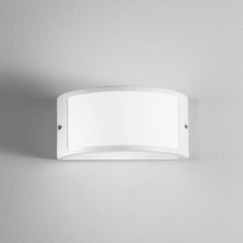 Vonkajšie nástenné svietidlo Austin, biela, šírka 25 cm, kov, IP54
