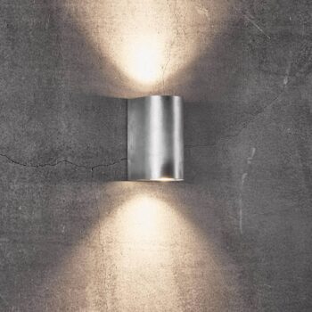 Vonkajšie nástenné svietidlo Canto Maxi 2, pozinkované