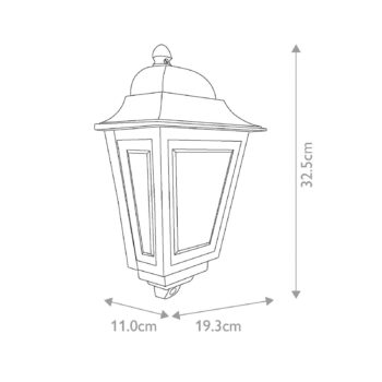 Vonkajšie nástenné svietidlo Deco Lane, bronz, svietidlo, hliník, IP44