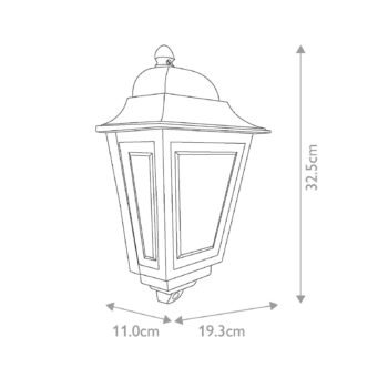 Vonkajšie nástenné svietidlo Deco Lane, krémová farba, svietidlo, hliník, IP44