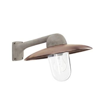 Vonkajšie nástenné svietidlo Fabrique, hliník/meď, šírka 38 cm, IP44