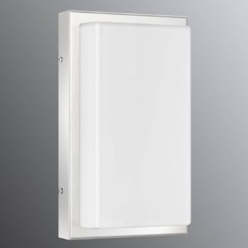 Vonkajšie nástenné svietidlo Julea, nerezová oceľ, sklo, E27