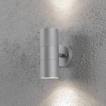 Vonkajšie nástenné svietidlo New Modena 2-light grey