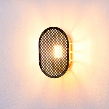 Vonkajšie nástenné svietidlo Night Rider, mosadz, lakované