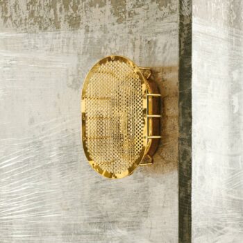 Vonkajšie nástenné svietidlo Night Rider, mosadz, nelakované