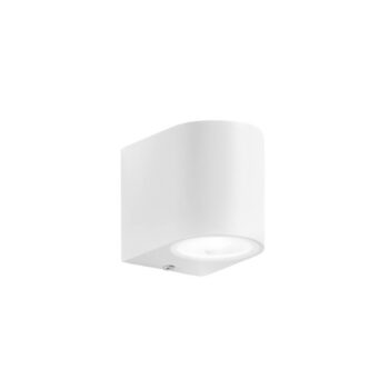 Vonkajšie nástenné svietidlo ONE, biela, výška 8 cm, kov, IP54