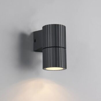 Vonkajšie nástenné svietidlo Parana, antracitová, výška 11 cm, kov