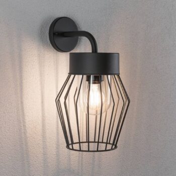 Vonkajšie nástenné svietidlo Paulmann Lanka v klietkovom dizajne