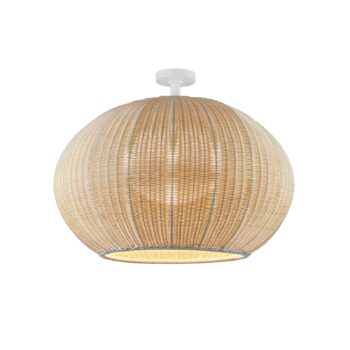 Vonkajšie stropné svietidlo Bover LED Garota, farba biela/slonová kosť