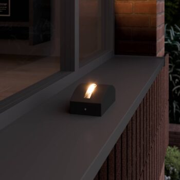 Vonkajšie svetlo Marka LED, tmavosivý hliník