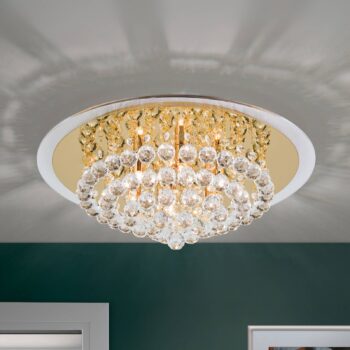 Výrazné krištáľové stropné svietidlo TUILA 50 cm