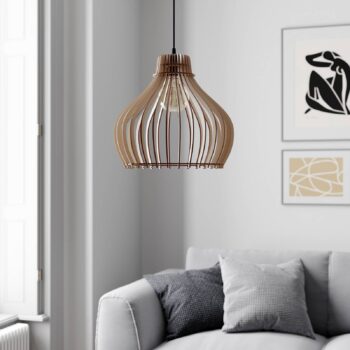 Závesná lampa Barrel jedno-plameňová, Ø 38 cm