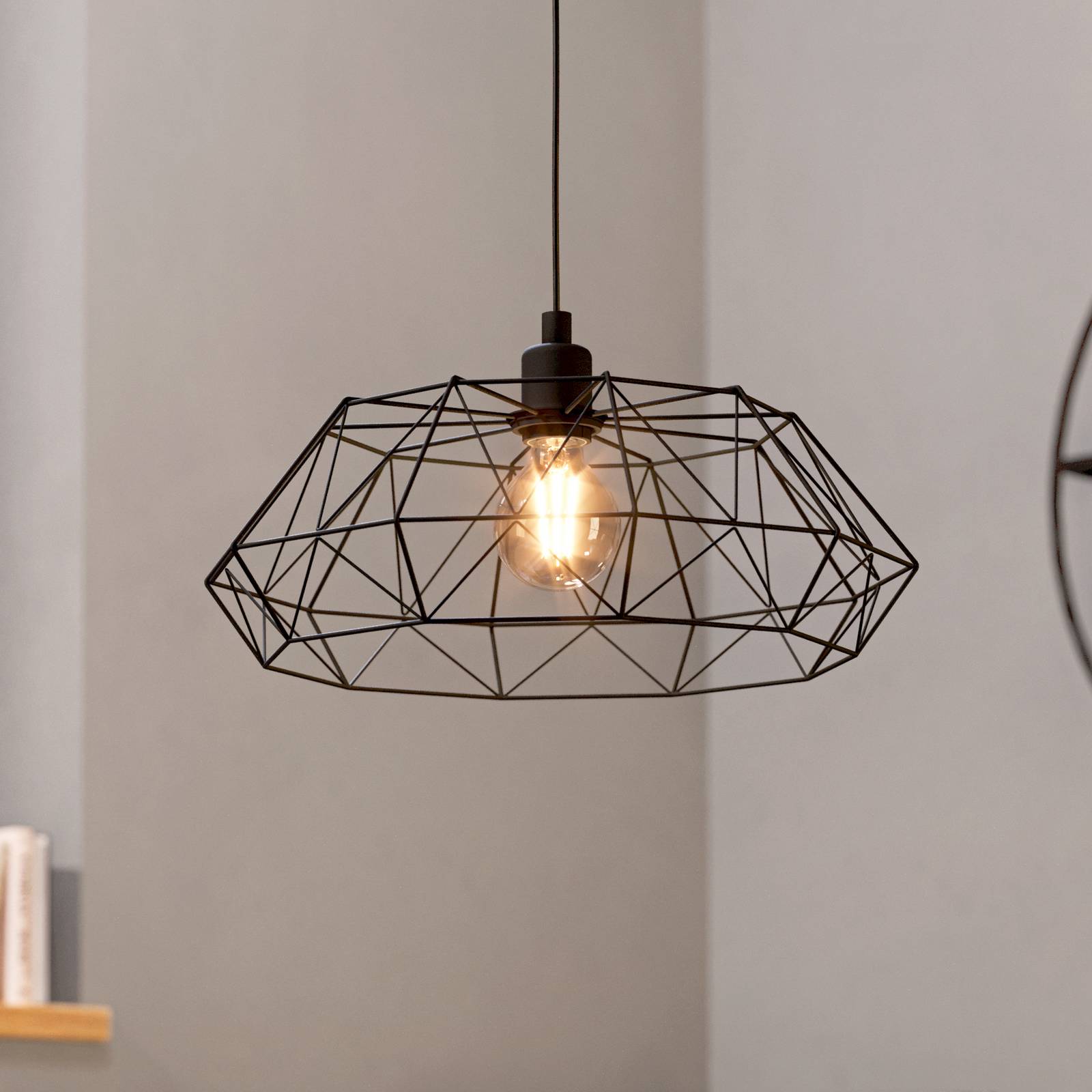 Závesná lampa Carlton 2, čierna Ø 45,5 cm Závesná lampa Carlton 2, čierna Ø 45,5 cm