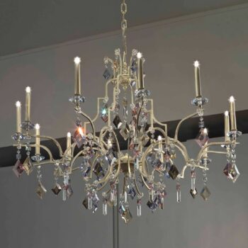 Závesná lampa Gracia, 12-plameňová