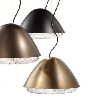 Závesná lampa Kira SP P E27, mosadz