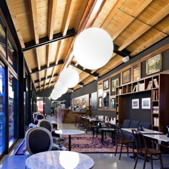 Závesná lampa Oh biela 75 cm