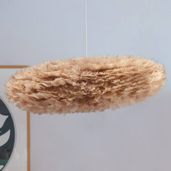 Závesná lampa UMAGE Eos Esther Medium svetlohnedá/biela