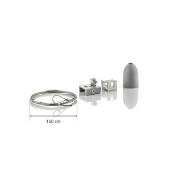 Závesná sada pre 3-fázovú koľajnicu Noa 150 sivá