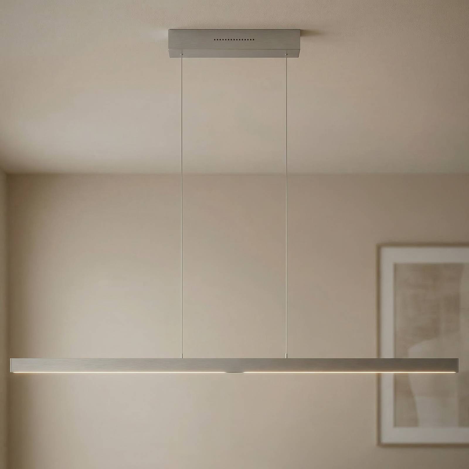 Závesné LED svietidlo Linn-L 128 nikel Závesné LED svietidlo Linn-L 128 nikel