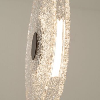 Závesné svetlo LED 23075, číre, sklo, Ø 35 cm, 3000 K