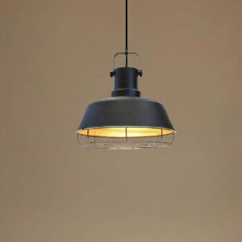 Závesné svetlo Mason, čierne, Ø 41 cm, kov, E27