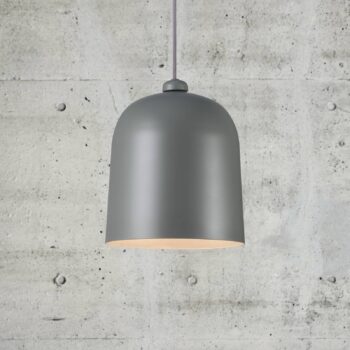 Závesné svietidlo Angle E27, tmavosivá