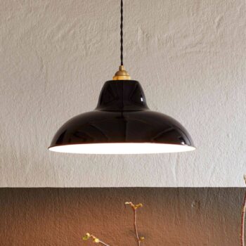 Závesné svietidlo Anglepoise Original 1227 Brass Midi Wide, čierna