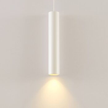 Závesné svietidlo Arcchio Ejona, výška 35 cm, biela farba, hliník