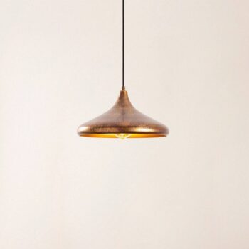 Závesné svietidlo Barek 11545, mosadz brúsená, kov, Ø 34 cm