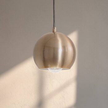 Závesné svietidlo Berceste 9201, Ø 15 cm, zlatá, železo, E27