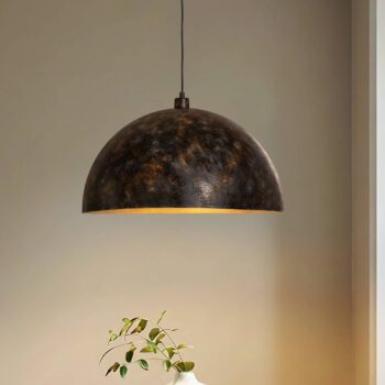 Závesné svietidlo Berceste, Ø 60 cm, starý mosadz, kov