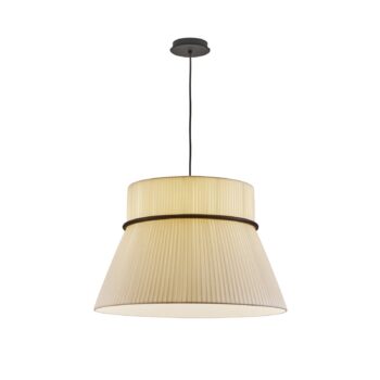 Závesné svietidlo Bover Folie S, krémová/čierna, Ø 60 cm