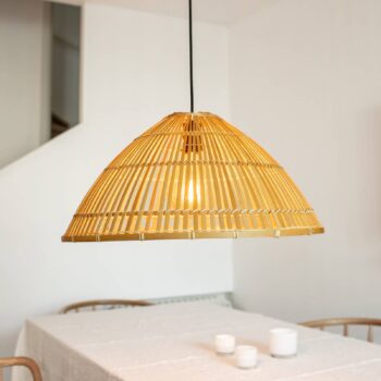 Závesné svietidlo Capello z bambusu, prírodné