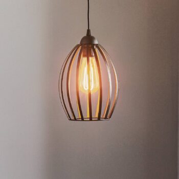 Závesné svietidlo Dali v čiernej farbe, 1-plameňové