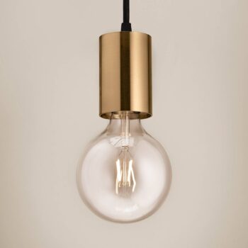 Závesné svietidlo Egger DLS Soho, mosadzná farba