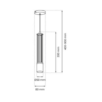 Závesné svietidlo Estilo, čierne, 1-plameňové