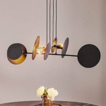 Závesné svietidlo Idea 4 Black v zaujímavom dizajne