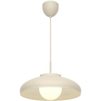 Závesné svietidlo Latif, béžová farba, Ø 40 cm, mosadz