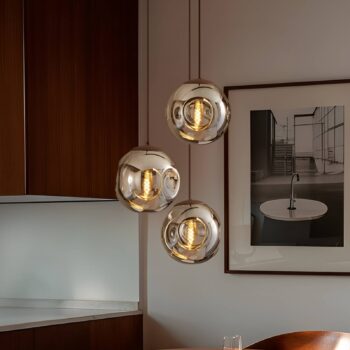 Závesné svietidlo Lindby Valentina, E27, Ø 49 cm, dymovo sivá, sklo