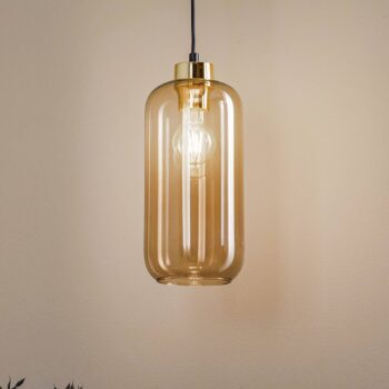 Závesné svietidlo Marco Green, 1-pl., hnedé