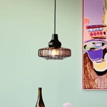 Závesné svietidlo New Wave Optic, dymovo šedé