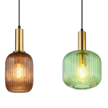 Závesné svietidlo Normy, dĺžka 115 cm, farebné, sklo, 4 svetlá.