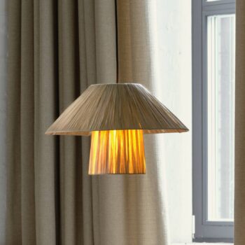 Závesné svietidlo OSRAM Decor Bamboo Paper Hut Ø 40 cm, bambus, E27